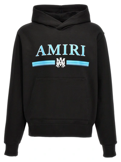 Amiri Logo印花棉连帽衫 In Black