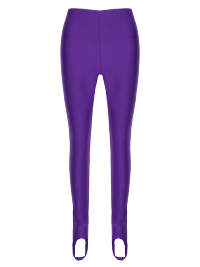 The Andamane Leggings With Stirrups In Purple