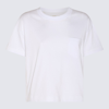 SACAI SACAI WHITE COTTON T-SHIRT