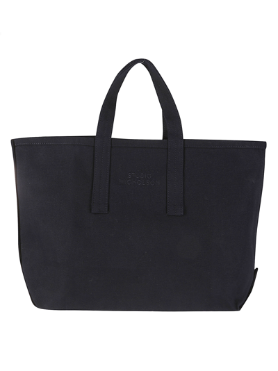 Studio Nicholson Logo-embroidered Tote Bag In Blue