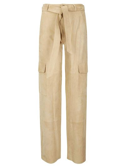 Desa 1972 Leather Pants In Dark Yellow