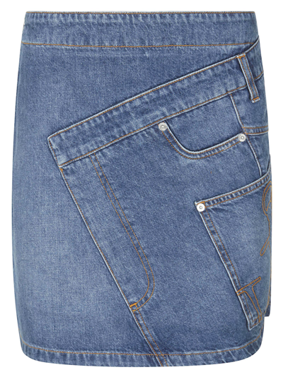 Jw Anderson J. W. Anderson Twisted Mini Skirt In Red