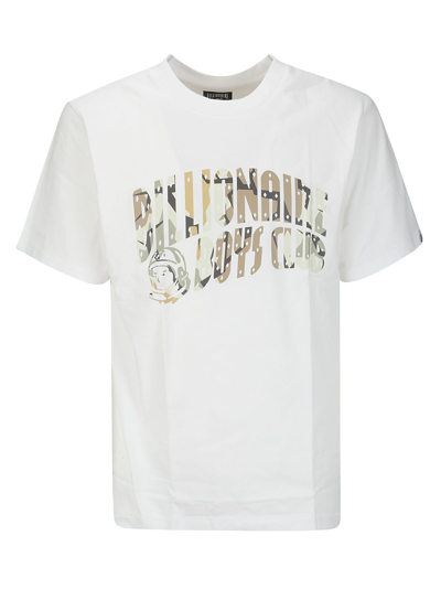 Billionaire Boys Club Camo Arch Logo T-shirt In White