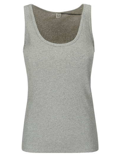 Totême Classic Rib Tank In Grey Melange