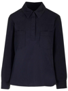 Apc Midnight Blue Cotton Shirt Shirts Blue In Blue