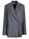 Loulou Studio Gray Donau Blazer In Grey