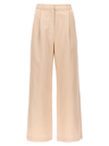 Loulou Studio Idai Pleated Wide-leg Pants In Pink