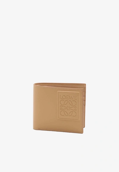 Loewe Anagram Bi-fold Leather Wallet In Brown