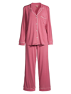 Eberjey Gisele Pj Set In Rasbery Ivory