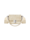 GIVENCHY WOMEN'S SMALL 4G BAG IN LUREX EMBROIDERY WITH CHAIN