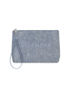 GIVENCHY WOMEN'S TRAVEL POUCH IN DENIM