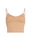 Splits59 Women's Seamless Crop Cami In Tan