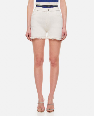 Barrie Cashmere Shorts In White