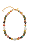 LIZZIE FORTUNATO SOUVENIR GOLD-PLATED BEADED NECKLACE