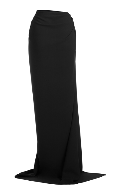 Maticevski Indominable Side-slit Maxi Skirt In Black