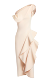 Maticevski Rhythm Sculpted Midi Dress In Ivory