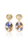 LIZZIE FORTUNATO MURANO MUSE GOLD-PLATED AMETHYST; GLASS EARRINGS