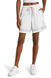 Nike Dri-fit Fly Crossover Basketball Shorts In Summit White/ Cement Grey