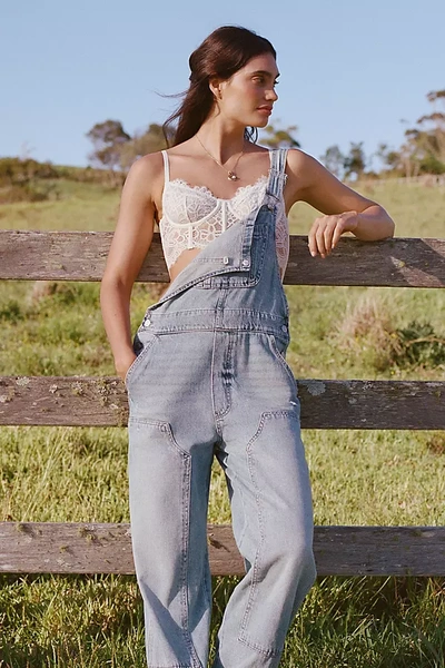 Pistola Arden Straight-leg Denim Overalls In Blue