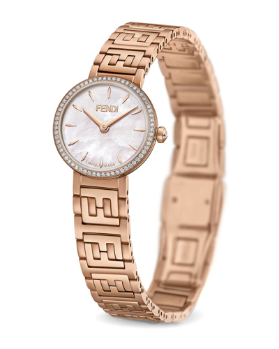Fendi Women's Forever  Diamond Watch In Gold