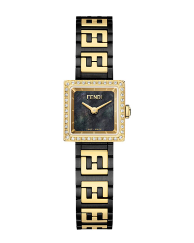 Fendi Women's Forever  Diamond Watch In Gold