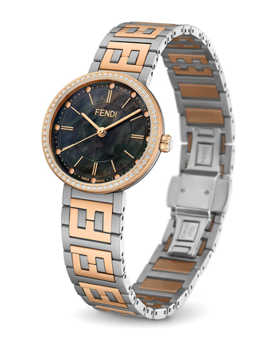 Fendi Women's Forever  Diamond Watch In Metallic