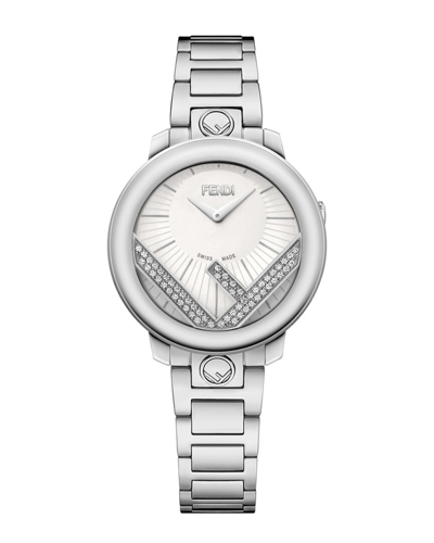 Fendi Women's Run Away Diamond Watch In Metallic