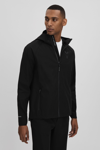 Reiss Onyx Black Adler Castore Water Repellent Running Jacket In Onyx Black