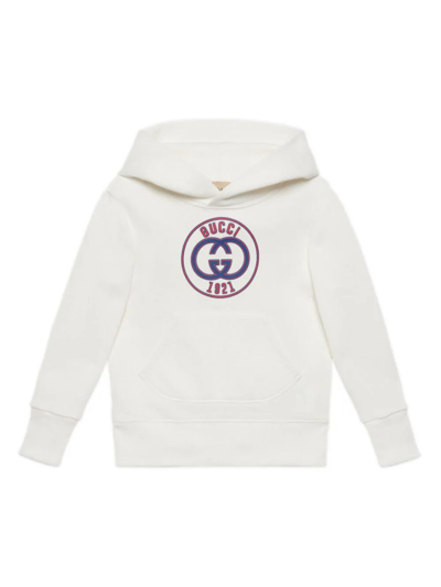 Gucci Sweatshirt Felted Cotton Jersey In White