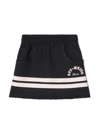 Off-white Girl's Team 23 Drawstring Mini Sweatskirt In Black Pink