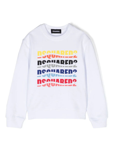 Dsquared2 Kids' D2s776u Relax Sweatershirt In White