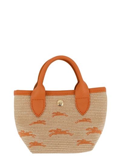 Longchamp Le Panier Pliage Xs Handbag In Orange