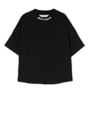Palm Angels Kids Black Classic Overlogo T-shirt In Black