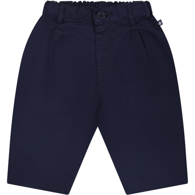 Petit Bateau Blue Trousers For Baby Boy