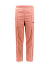 Palm Angels Trouser With Embroidered Monogram On The Front In Pink