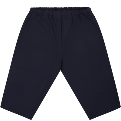 Bonpoint Babies' Boys Navy Blue Cotton Trousers