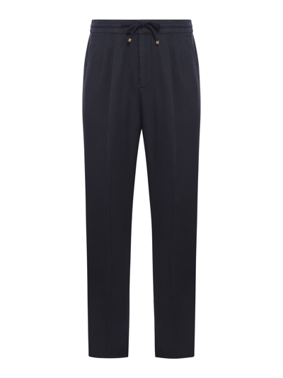 Brunello Cucinelli Dyed Pants In Navy