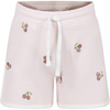 BONPOINT PINK SHORTS FOR GIRL WITH CHERRIES
