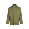 Off-white Man Jacket Military Green Size L Cotton In Green