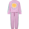Stella Mccartney Pink Set For Girl With Logo In Pink