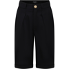 BALMAIN BLACK SHORTS FOR BOY