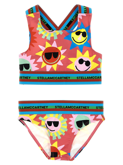 Stella Mccartney Kids' All-over Print Bikini In Pink
