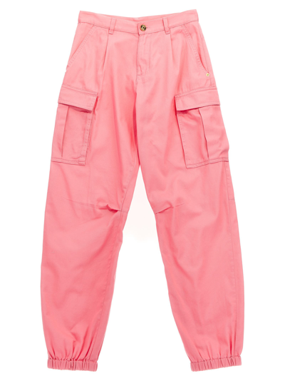 Versace Kids' Cargo Pants In Pink