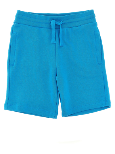 Stella Mccartney Kids' Printed Bermuda Shorts In Light Blue