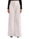 Bottega Veneta Wide Leg Pants In White