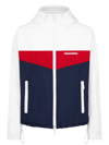 DSQUARED2 WHITE AND BLUE WINDPROOF JACKET