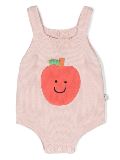 Stella Mccartney Babies' Body Con Applicazione In Pink