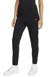 Nike Women's Sportswear Chill Terry Slim-fit High-waist French Terry Sweatpants In Black/ Sail
