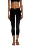 TOM FORD SIGNATURE VELOUR CROP LEGGINGS