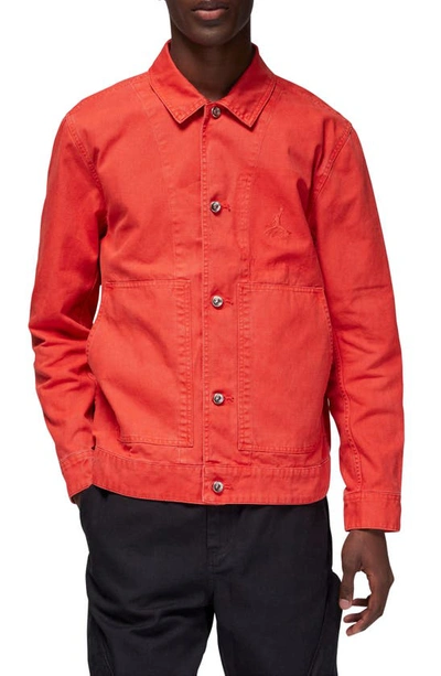 Jordan Essentials Chicago Cotton Jacket In Red